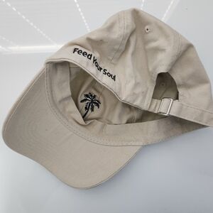 KK FIT - Beige Cap with Palm Tree Embroidery